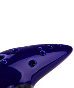 AFUNTA 12 Hole Ocarina Ceramic Alto C Legend of Zelda Ocarina Flute with song book (Neck Strap Cord with Random Color)- Blue 10 51em5XP5fwL