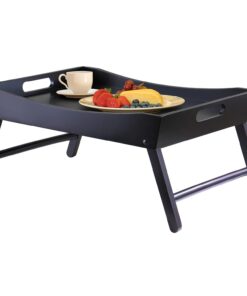 Winsome Benito 24.41-Inch Folding Bed Tray with Curved Top, Walnut (92022) 20 51eto12Cl1L