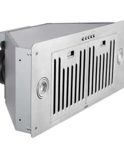 Alternative view of KOBE INX2730SQB-700-2 Brillia 30-inch Built-in/ Insert Range Hood, 3-Speed, 550 CFM, LED Lights, Baffle Filters, Stainless Steel