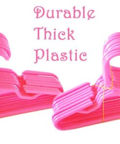 Alternative view of MyBrittany's 24 Pink Hangers Compatible with 18 Inch Girl Doll Clothes- 18 Inch Doll Clothes Hangers