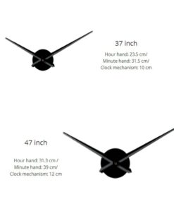 The Geeky Days Video Game Controllers DIY Large Gamer Wall Clock Game Room Decor Modern Design Freamless Giant Wall Clock Game Boys Room Wall Watch (Black) Black 12 51f0bVfdQL