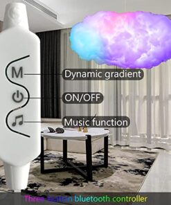 Alternative view of 3D Big Cloud lightning Light Kit Music Sync Warm White Multicolor lightning Changing Strip Lights 360 Degree Wireless Remote APP NO DIY Coolest Decorations for Adults and Kids Indoor Home Bedroom 1