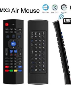 Favormates Air Remote Mouse MX3 Pro,2.4G Backlit Kodi Remote Control,Mini Wireless Keyboard & Infrared Remote Control Learning, Best for Android Smart Tv Box HTPC IPTV PC Pad Xbox Raspberry pi 3 30 51f3Z6XB0KL