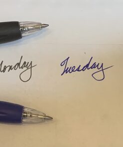 Gel Pens Fine Point, Set of 30 Retractable Gel Ink Roller ball Journal Pens 0.7 Medium Point Smooth Writing with Comfortable Grip for Office School (15 Black & 15 Blue) 15 Black & 15 Blue 30 51f55G212OL