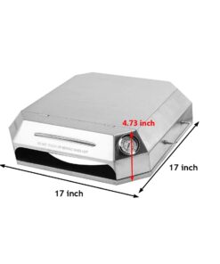 Onlyfire Stainless Steel Pizza Oven Kit for Gas Grill, Charcoal Grill and Propane, Portable Grill Top Pizza Oven Kit Baking Tools Including Pizza Stone, Pizza Peel & Thermometer 18 51f5lCfGtL