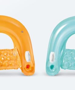 Alternative view of INTEX 58859EP Sit 'N Float Inflatable Lounge: Built-In Cup Holders – Heavy-Duty Handles – 220lb Weight Capacity – 58" x 39" – Colors May Vary