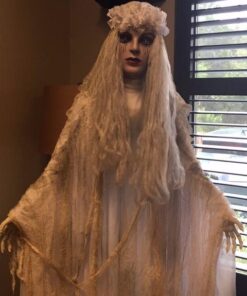 Fun Express Indoor and Outdoor Halloween Decorations - Ransform Your Home Intohaunted House with Our Lifesize Ghost Girl Bride Scary Halloween Decorations, Instill Fear with The Flashing Red Eyes 16 51fD58Ddi3L