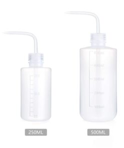 Mkono 2 Pack Watering Can, 250ML and 500ML Succulent Watering Bottle Plant Flower Squeeze Bottle Plastic Bend Mouth Safety Wash Bottle, Small and Medium, White 27 51fDpEdtIxL