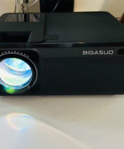 BIGASUO 1080P Projector 5G WiFi Bluetooth - 15000Lux 560ANSI Full HD Outdoor Movie Projector, 300" Display Support 4k Home Theater,Compatible with iOS/Android/XBox/PS4/TV Stick/HDMI Light Grey 58 51fLWIJtgSL