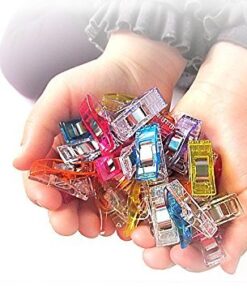 Alternative view of Yalis 100 Pcs Premium Sewing Clips Multipurpose Sewing Accessories Quilting Supplies Crafting Tools, Assorted 9 Bright Colors