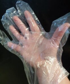 Disposable PE Plastic Clear Gloves, BPA, Rubber, Latex Free, For Safe Cooking Prep, Kitchen Preparation, And Food Serving And Service, Disposal Cleaning Poly/Polyethylene Gloves Size Large Box of 500 20 51fSjSo7hbL