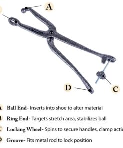 FootFitter Cast Iron Ball & Ring Shoe Stretcher, Spot Stretching Device, Target Stretching for Bunion, Corn & Hammertoes Grey 5 51fTBu0IgLL