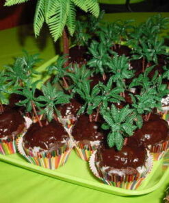Bag of 12 ~ Palm Tree Picks ~ Cake / Cupcake Topper 29 51fTCl016xL