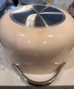 Caraway Nonstick Ceramic Cookware Set (12 Piece) Pots, Pans, 3 Lids and Kitchen Storage - Non Toxic, PTFE & PFOA Free - Oven Safe & Compatible with All Stovetops (Gas, Electric & Induction) - Cream 30 51feV ki1xL