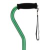 NOVA Designer Walking Cane with Offset Handle, Lightweight Adjustable Walking Stick with Carrying Strap, Green 40 51feshzxkHL