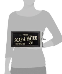 Vintage Bath Advertising Wall Art | Americana Collection | Bathroom Laundry Room Decor | 7 1/2 x 14 Inch 23 51ffn6oD3NL