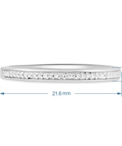 Amazon Collection Sterling Silver and Diamond Wedding Anniversary Ring 9 9 51ffsBrwRgL