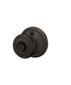 Schlage F40 GEO 716 Georgian Door Knob, Bed & Bath Privacy Lock, Aged Bronze 20 51fgZnCFR8L 1