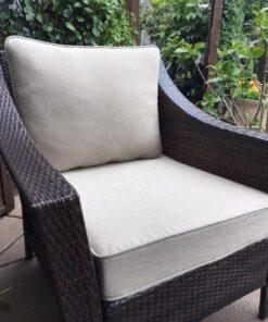 Quality Outdoor Living 29-BG23SB All-Weather Patio Chair Deep Seat and Back Cushion, 23x26, Beige 26 51fhvL0GwSL