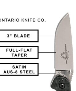 Ontario Knife OKC Rat Ii Sp-Black Folding Knife, 7Inches 29 51fnPbA4WOL