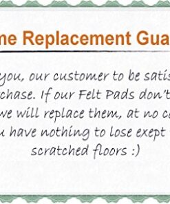 Felt Pads - 38 Pack Various Sizes, Self Stick Heavy Duty Chair Floor Protectors, Glides for Furniture, Bar Stools, Lamps, TV's - Flooring Protection for Hardwood, Laminate, Linoleum, Tile. 13 51fnTjjlLDL