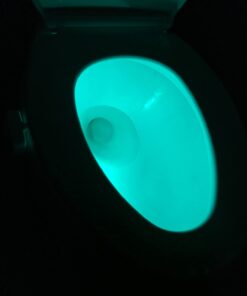 LumiLux Toilet Light with Motion Detection Sensor - 16-Color LED Bathroom Toilet Bowl Light (White) 1 Pack 45 51fq6W8udVL