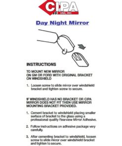 Alternative view of CIPA 32000 10" Day/ Night Rearview Mirror",Black 10"