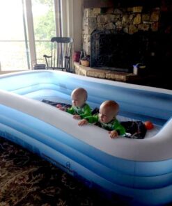 INTEX 58484EP Swim Center Inflatable Family Pool: 277 Gallon Capacity – 120" x 72" x 22" – Blue 35 51ftAiQHwdL