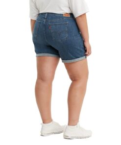 Levi's Women's Mid Length Shorts plus-size 38 Hawaii Ocean 7 51fxyQae3sL