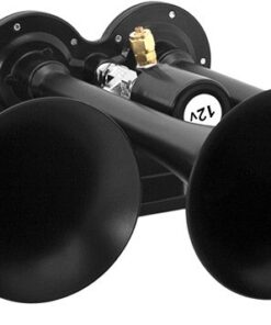 Vixen Horns Train Horn Kit for Trucks/Car/Semi. Complete Onboard System- 150psi Air Compressor, 2 Gallon Tank, 4 Trumpets. Super Loud dB. Fits Vehicles like Pickup/Jeep/RV/SUV 12v VXO8560/4124B 150 PSI + 2 GAL 14 51g8WkF9OjL