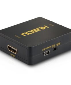 Musou RCA AV Composite to HDMI Video Audio Converter Adapter Mini RCA to HDMI Box Support 1080P for TV/PC/PS2/Blue-Ray DVD,Black AV to HDMI 18 51gB0FYaCbL