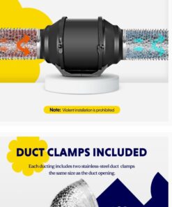 iPower GLDUCT4X8C 4 inch 8 feet Non-Insulated Flex Air Aluminum Foil Ducting Dryer Vent Hose for HVAC Ventilation with 2 Clamps, 4'' X 8', Silver 4'' X 8' 33 51gBAtjEkbL