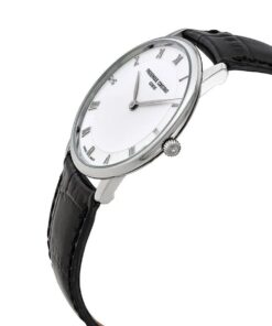 Frederique Constant Slimline Silver Dial Leather Strap Men's Watch FC-200RS5S36 6 51gCWh8qhL