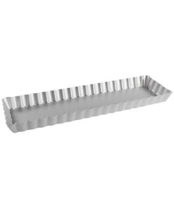 Fat Daddio's PFT-1375 Rectangle Fluted Tart Pan, 13.75 x 4.25 Inch 11 51gDFwk l8L