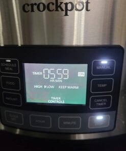 Crock-Pot 7 Quart Portable Programmable Slow Cooker with Timer and Locking Lid, Stainless Steel 60 51gN2dfw2NL