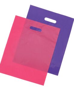 100 12x15 Glossy Pink and Purple Plastic Merchandise Bags w/Handles 10 51gNs5zQVoL