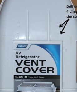 Camco RV and Trailer Refrigerator Roof Vent Cover for Dometic and Norcold Bases - Long Lasting and Durable Material, UV Stabilized (42160) Standard Packaging 33 51gQRIft5 L