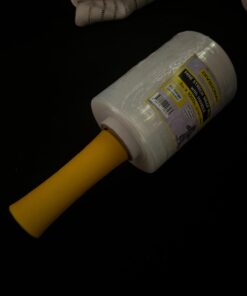 DIVISIONAL Mini Stretch Wrap Roll with Handle 5in x 1000ft Clear 80 Gauge Plastic Wrap Self Adhering Wrapping Moving Shipping Packaging Stretch Film Pallet Film 1 35 51gZ9aUErL