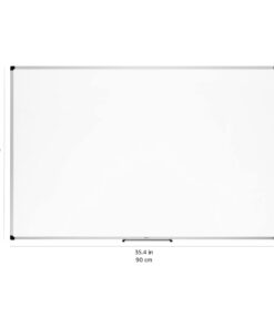 Amazon Basics Whiteboard Drywipe Magnetic with Pen Tray and Aluminium Trim, 90 cm x 60 cm (WxH) 60 cm x 90 cm 15 51ginzWQjzS