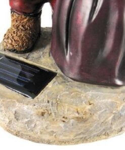 Brilliant & Mo Loving Couple Garden Gnome Holding Hearts and Flower Garden Solar Light 10 51gnySHHcQL