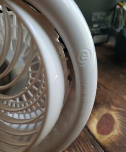 Karecel Rechargeable Fan Battery Operated Mini Desk Fan, 3 Speeds USB Personal Fan Portable Small Table Quiet Fan with True Long Life Battery, Strong Wind Desktop Fan for Travel Camping Office Home White 38 51gomntRSfL