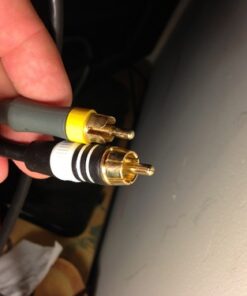 Monoprice 6inch Premium 3.5mm Stereo Female to 2RCA Male 22AWG Cable (Gold Plated) - Black 9 51gsbAaMCvL