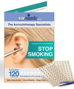 Stop Smoking Ear Seed Kit- 120 Ear Seeds, Stainless Steel Tweezer by EarSeeds.com