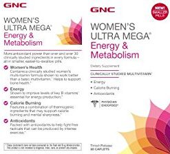 GNC Womens Ultra Mega Energy and Metabolism Multivitamin for Women, 90 Count, for Increased Energy, Metablism, and Calorie Burning 90 Count (Pack of 1) 15 51guZm3CGyL