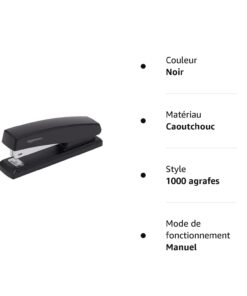 Amazon Basics Stapler with 1000 Staples, Office Stapler, 25 Sheet Capacity, Non-Slip, Black, 3 Pack 3-Pack 17 51gw2Gu9ciL