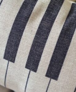 Decorbox Piano Keyboard Simple Music Throw Pillow Case Decor Cushion Covers Oblong 20*12 Inch Beige Cotton Blend Linen 12" x 20" 14 51gw4GjxBQL