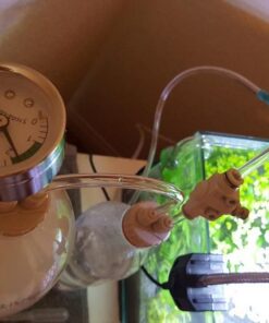 DIY CO2 Generator System Kit with Pressure Gauge Air Flow Adjustment Valve - Pressurized CO2 Kit for Aquarium Plants Tube Valve for Bottle - CO2 Regulator Aquarium for CO2 Diffuser - Grow System 45 51gx7fcX27L