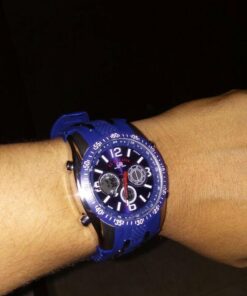 U.S. Polo Assn. Sport Men's US9284 Blue and Silver-Tone Analog/Digital Chronograph Watch 30 51h5CvvFo4L