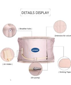 LEAMAI- Decompression Back Belt, Bold Air Column Stronger Support for Your Back, Relief Back Pain- (Type I,Beige,Size S(25"-36")) Beige Y02-S(25"-36") 15 51h83ETrMBL