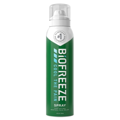 Biofreeze-12149 Pain Relief Spray, 4 oz. Aerosol Spray, Colorless (Packaging May Vary)